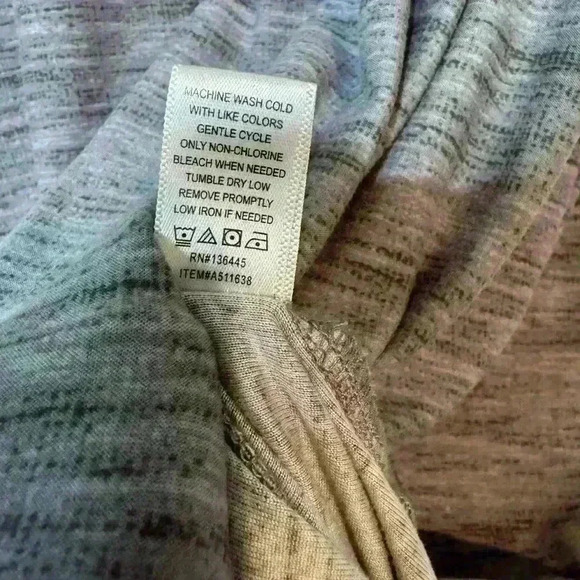 MUK LUKS Regular Cloud Knit Midi Dress A511638 Grey Size XL - Picture 5 of 7